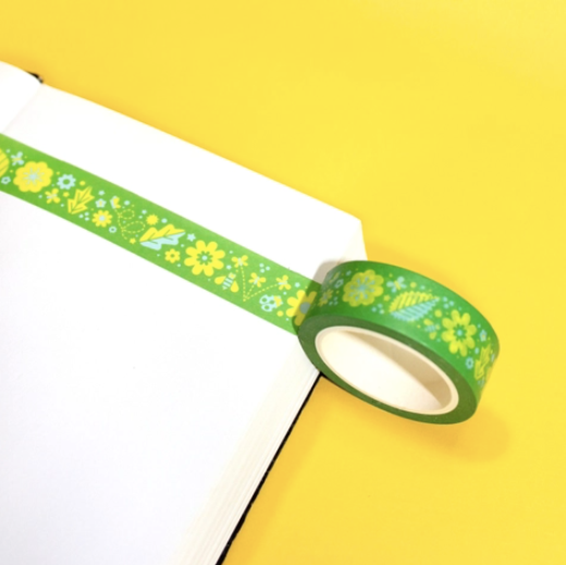 Retro Floral Washi Tape