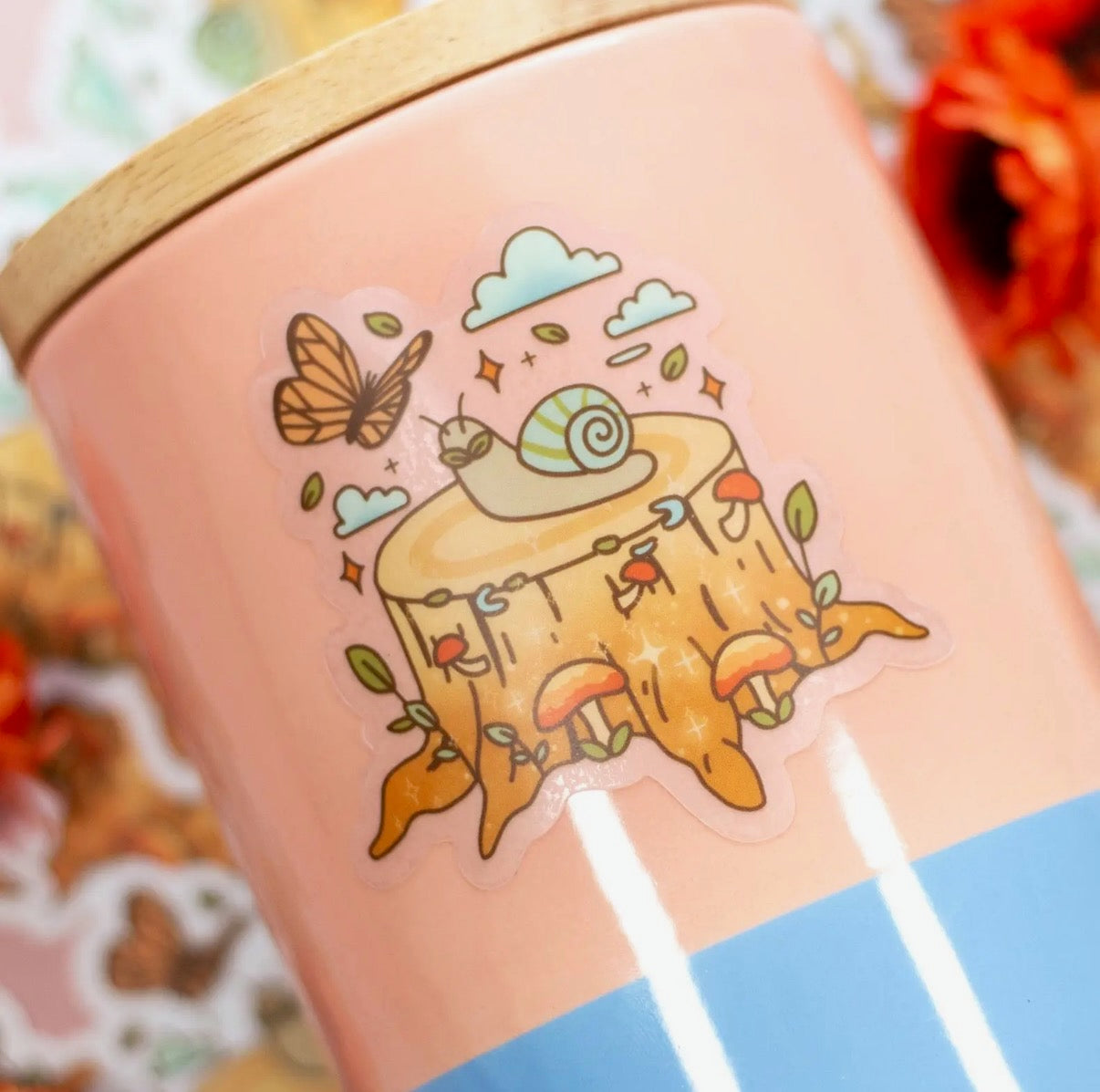 Forest Critter Clear Sticker