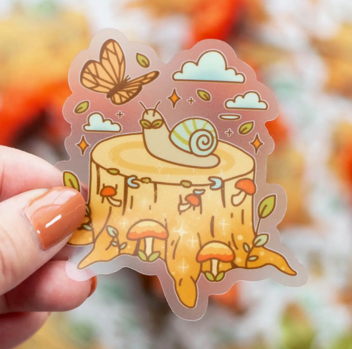 Forest Critter Clear Sticker