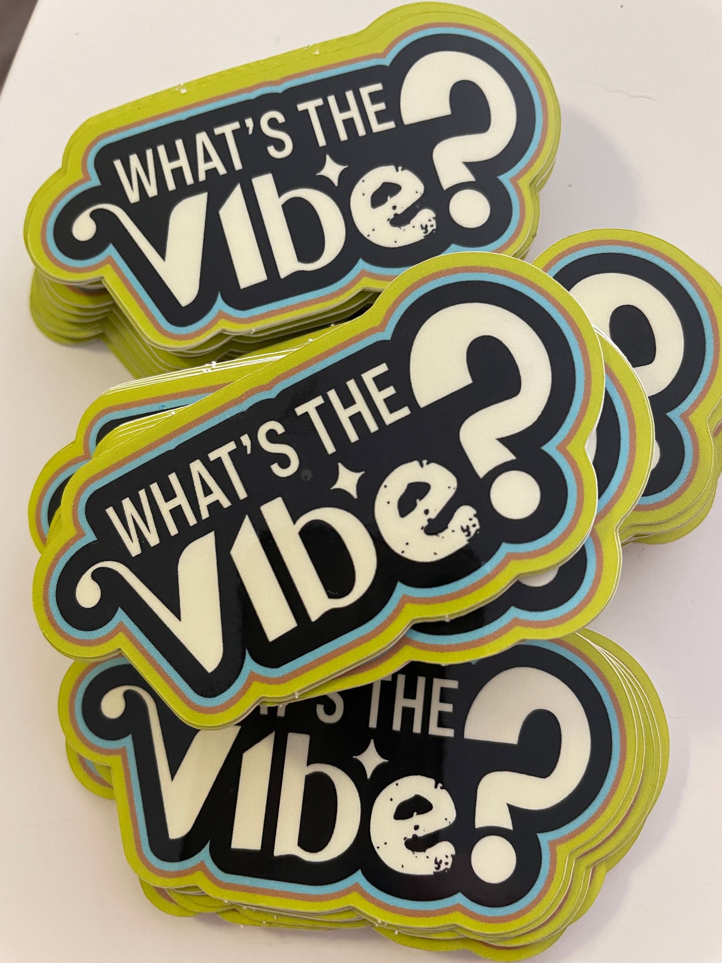 What's The Vibe Logo Sticker