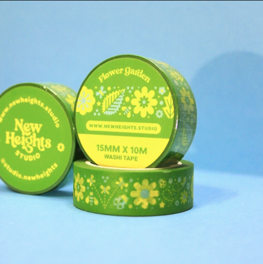 Retro Floral Washi Tape