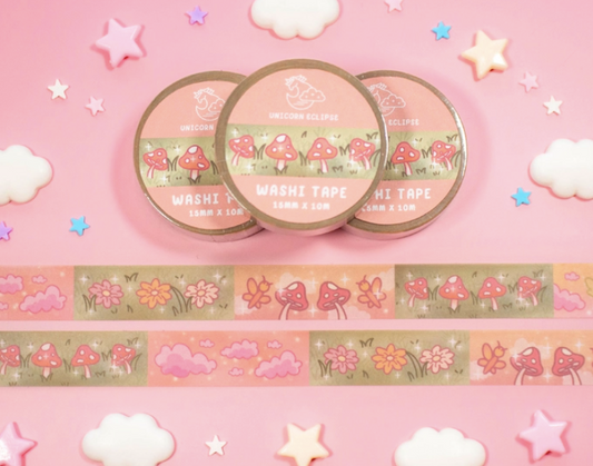 Mushroom Cottagecore Washi Tape