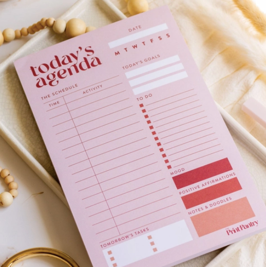 Daily Agenda Notepad