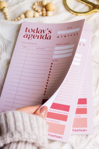 Daily Agenda Notepad