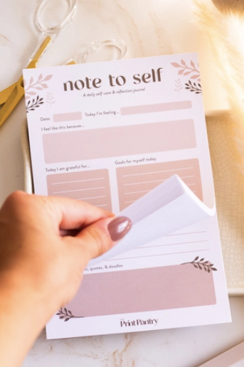Note To Self Journal Notepad