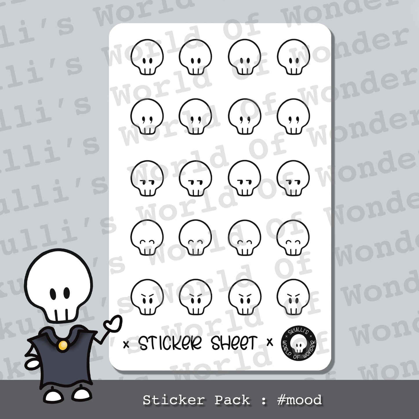 #mood Sticker Sheet Pack