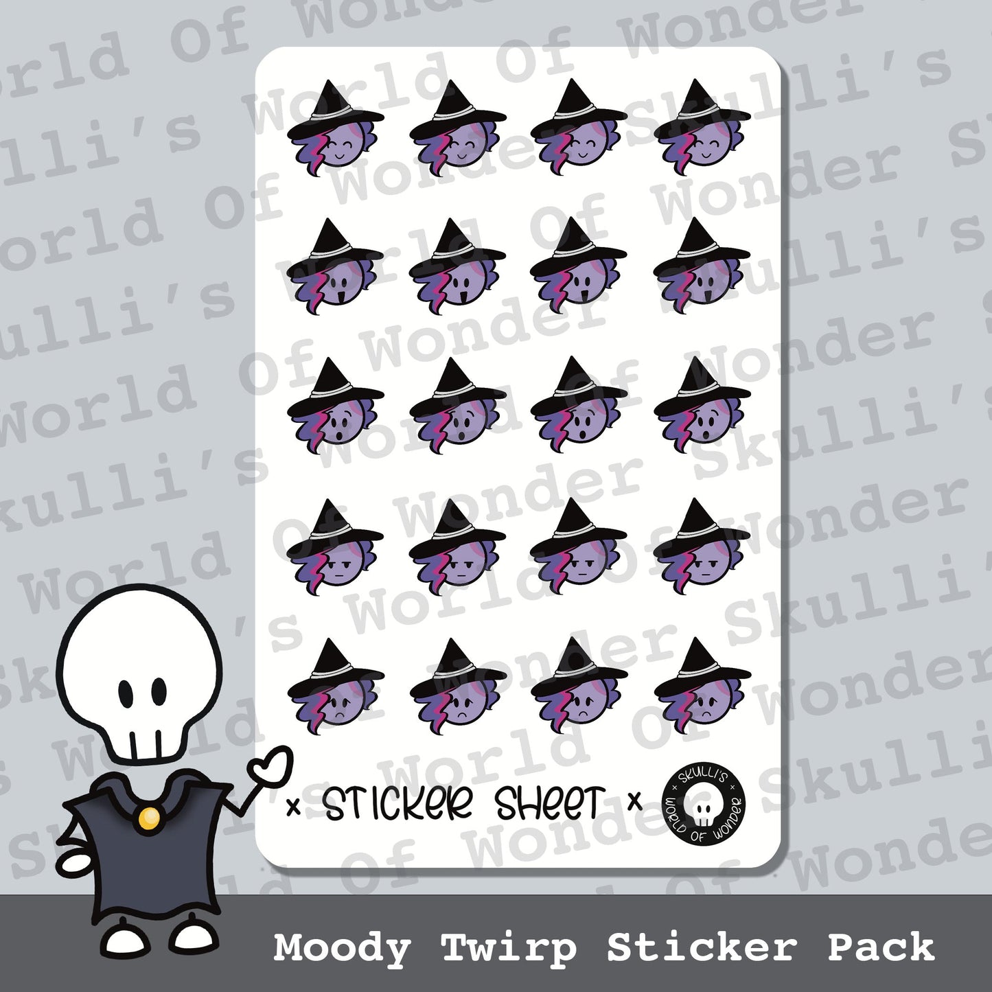 Moody Twirp Sticker Pack