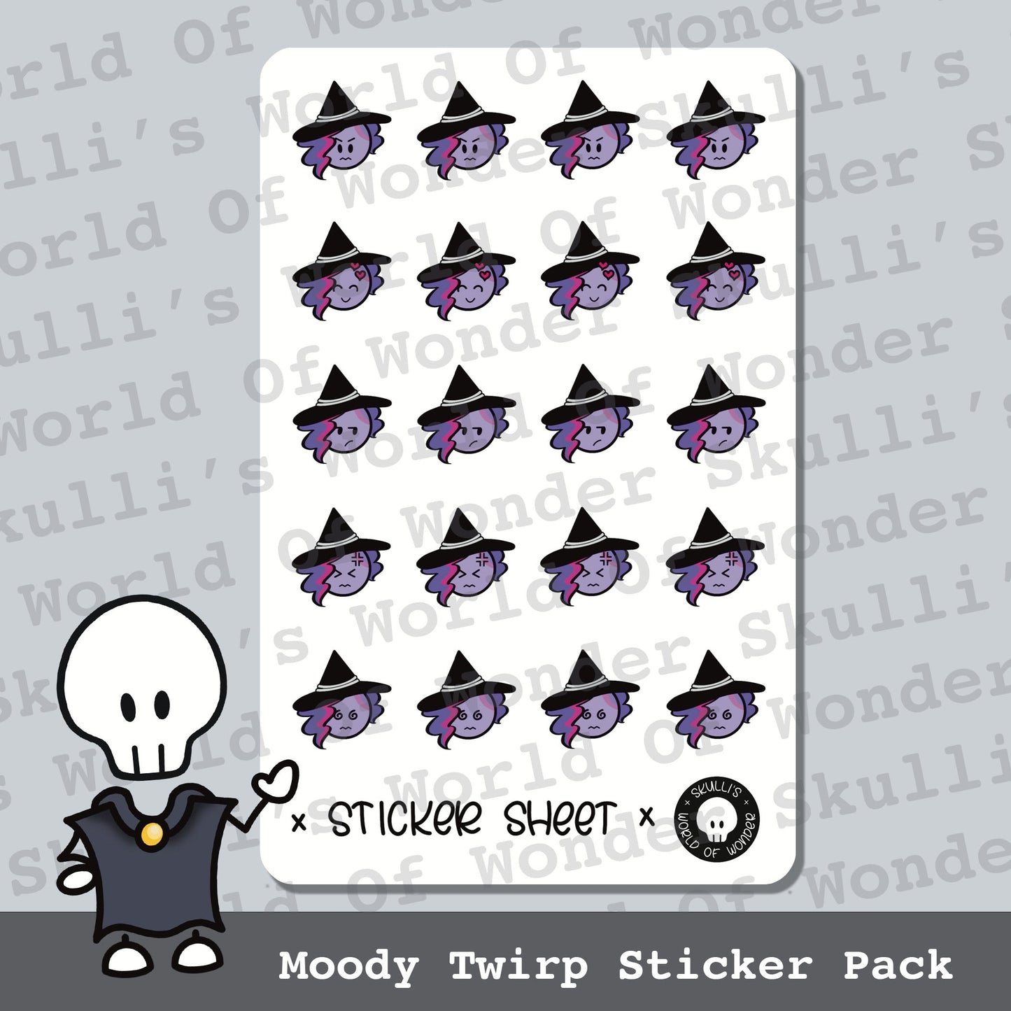 Moody Twirp Sticker Pack